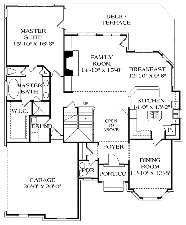 Architectural House Design - Country Floor Plan - Main Floor Plan #453-276