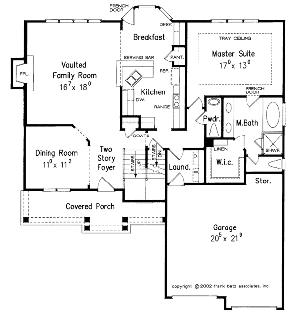 House Plan Design - Colonial Floor Plan - Main Floor Plan #927-793