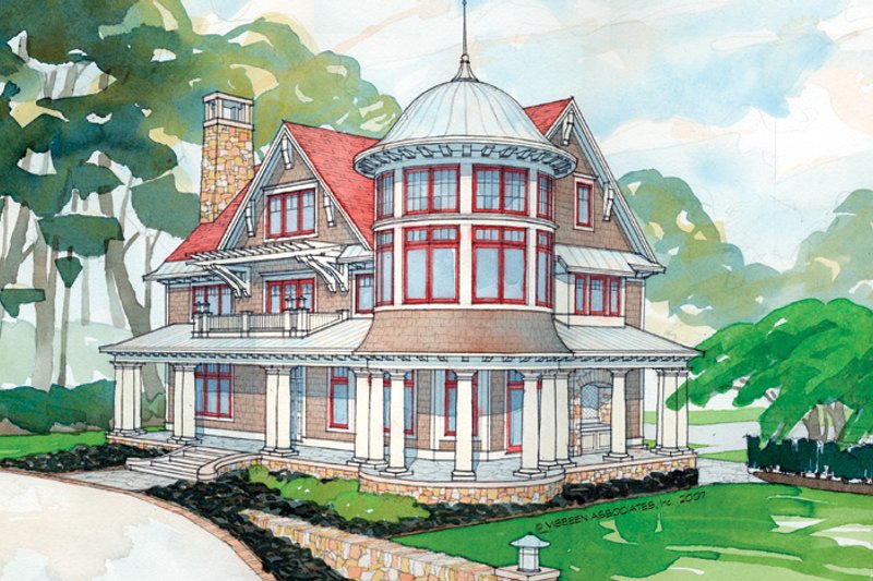 Architectural House Design - Craftsman Exterior - Front Elevation Plan #928-63