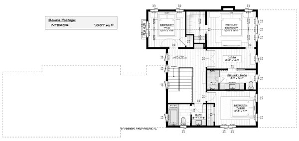 House Blueprint - Cottage Floor Plan - Upper Floor Plan #928-397