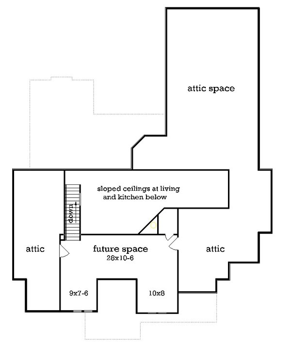 House Blueprint - Craftsman Floor Plan - Upper Floor Plan #45-607