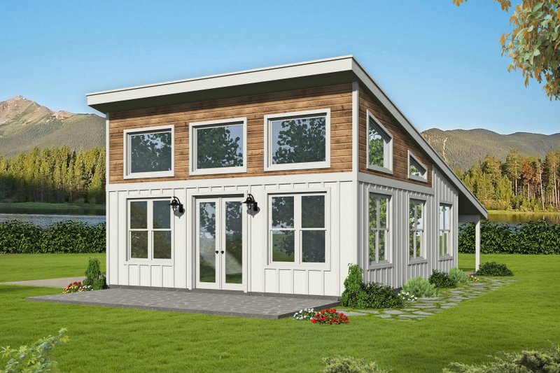 Architectural House Design - Modern Exterior - Front Elevation Plan #932-425