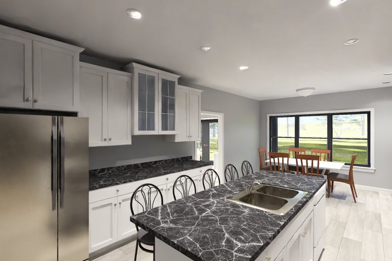 Architectural House Design - Interior - Kitchen 1 for Modern House Plan #513-2433 - 3 bed, 2 bath