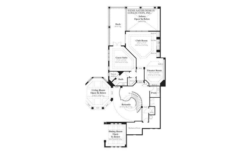 House Plan Design - Floor Plan - Upper Floor for Mediterranean House Plan #930-492 - 4 bed, 4.5 bath