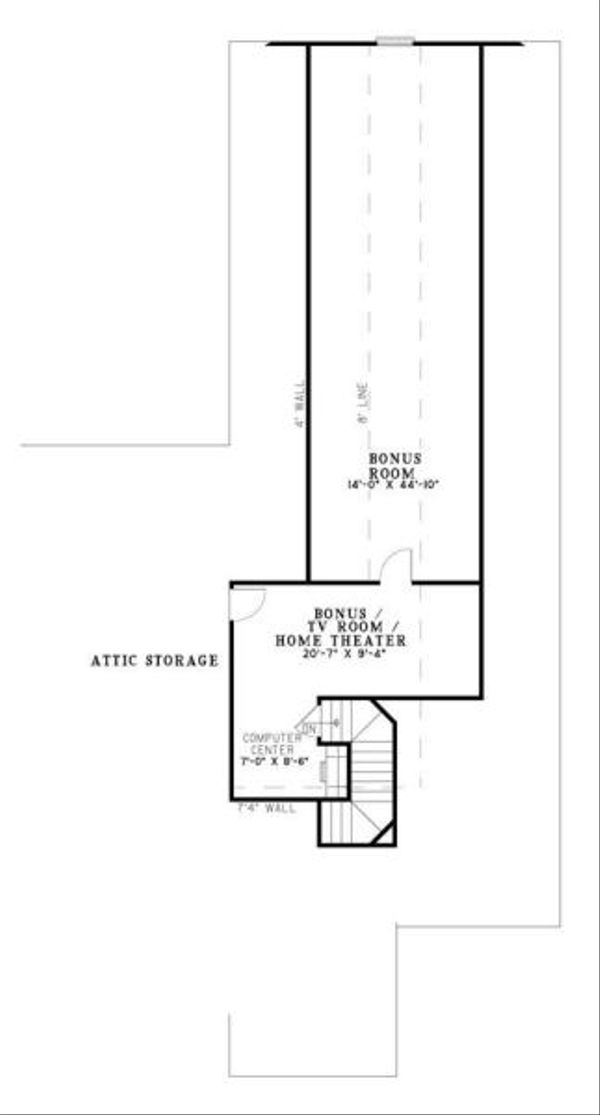 House Plan Design - European Floor Plan - Upper Floor Plan #17-651