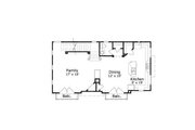European Style House Plan - 3 Beds 2.5 Baths 1975 Sq/Ft Plan #411-679 