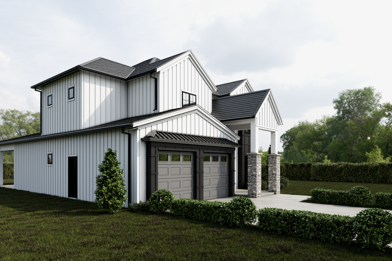 Home Plan - Exterior - Other Elevation 1 for Farmhouse House Plan #1112-4 - 4 bed, 4 bath