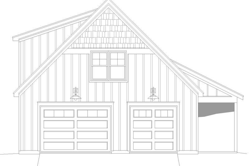 Home Plan - Exterior - Front Elevation 3 for Traditional House Plan #932-480, 0 bath
