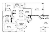 Mediterranean Style House Plan - 4 Beds 4.5 Baths 4104 Sq/Ft Plan #411-817 