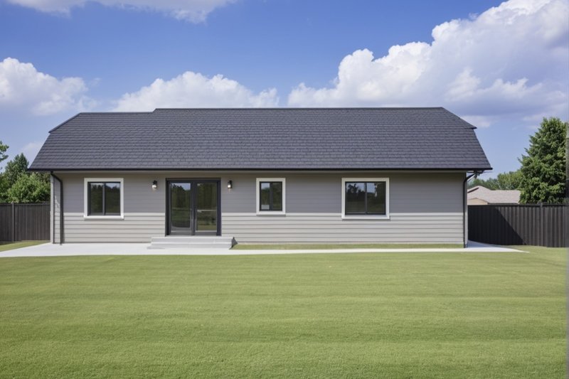 House Design - Exterior - Rear Elevation for Bungalow House Plan #112-268 - 5 bed, 3 bath
