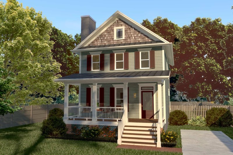 House Plan Design - Craftsman Exterior - Front Elevation Plan #79-313