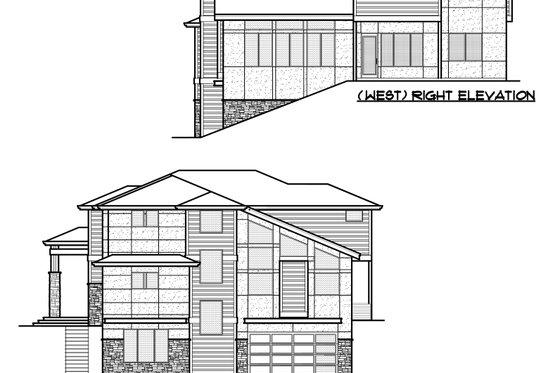 Exterior - Other Elevation 3 for European House Plan #1066-74 - 5 bed, 4.5 bath