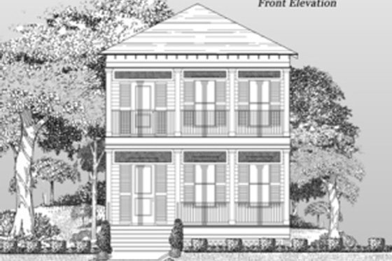 Exterior - Other Elevation for Beach House Plan #442-4 - 3 bed, 2.5 bath
