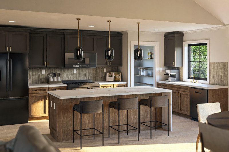 House Design - Interior - Kitchen for Barndominium House Plan #455-489 - 2 bed, 1 bath