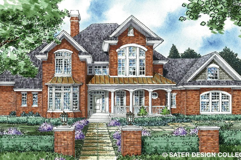 Architectural House Design - Traditional Exterior - Front Elevation Plan #930-261