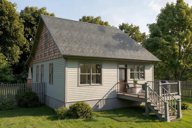Architectural House Design - Exterior - Front Elevation 3 for Bungalow House Plan #79-339 - 3 bed, 2.5 bath