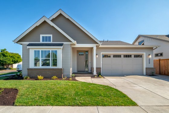 Exterior - Front Elevation 3 for Craftsman House Plan #124-1166 - 3 bed, 2 bath