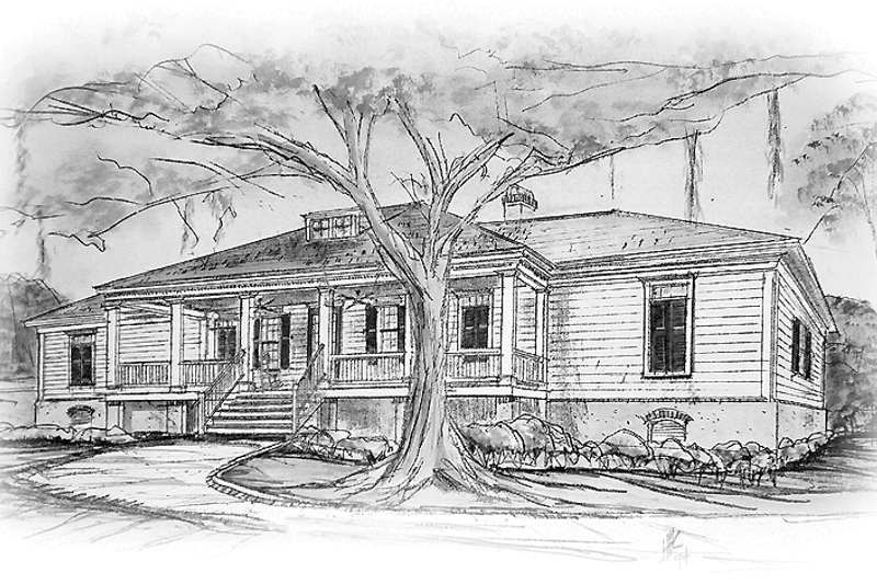 Home Plan - Country Exterior - Front Elevation Plan #54-197