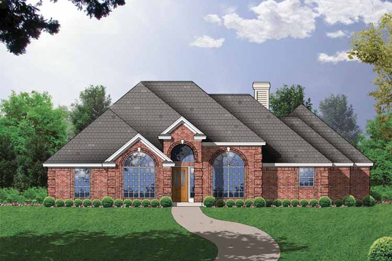 Dream House Plan - Ranch Exterior - Front Elevation Plan #40-451