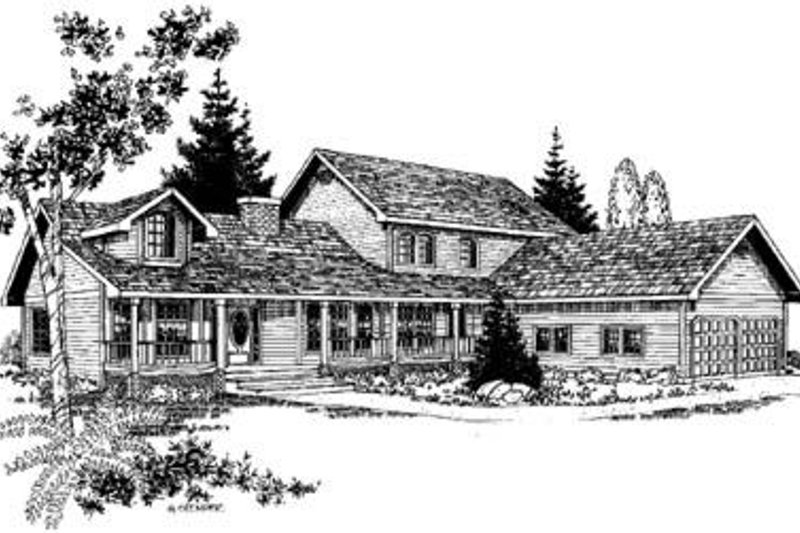 Home Plan - Traditional Exterior - Front Elevation Plan #60-276