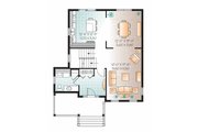 Country Style House Plan - 3 Beds 1.5 Baths 1661 Sq/Ft Plan #23-2550 