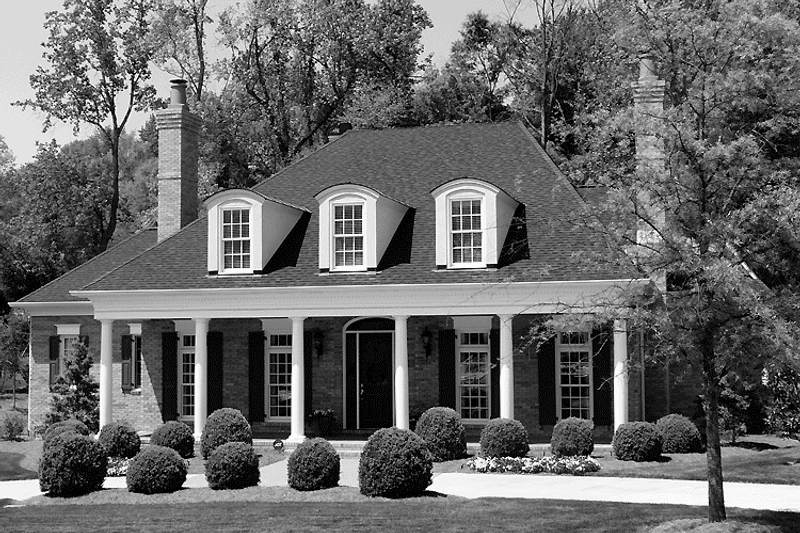 Dream House Plan - Exterior - Front Elevation 3 for Colonial House Plan #453-327 - 4 bed, 3.5 bath