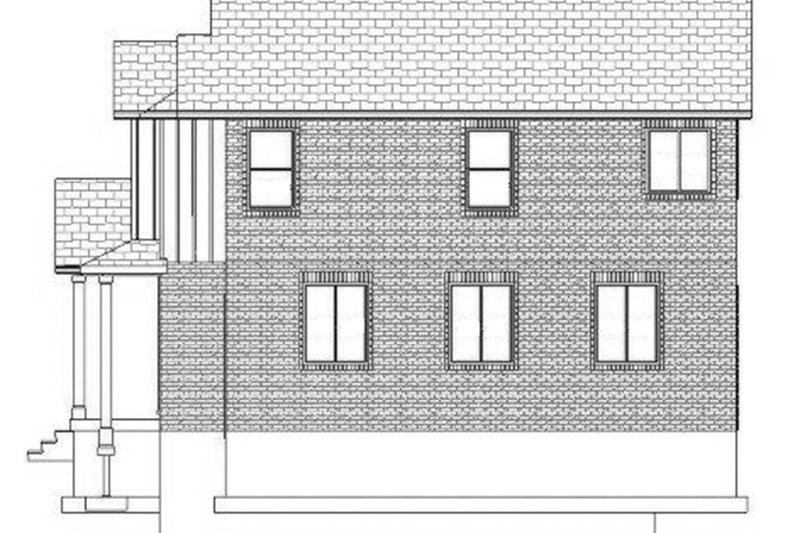 House Design - Exterior - Other Elevation for Traditional House Plan #1060-18 - 7 bed, 4 bath