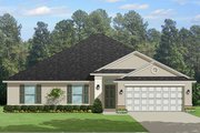 Traditional Style House Plan - 4 Beds 2 Baths 1996 Sq/Ft Plan #1058-120 