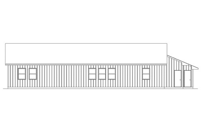 Home Plan - Exterior - Rear Elevation for Modern House Plan #57-531 - 3 bed, 2 bath