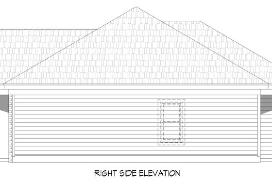 Exterior - Other Elevation 1 for Traditional House Plan #932-536 - 3 bed, 2 bath