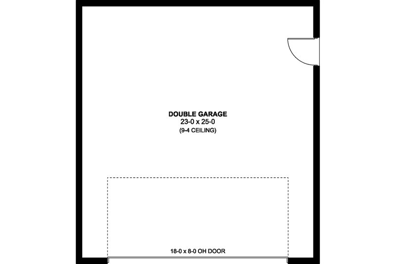 Architectural House Design - Floor Plan - Main Floor for Farmhouse House Plan #126-302, 0 bath