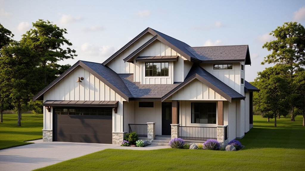 Exterior - Front Elevation 2 for Farmhouse House Plan #1100-25 - 3 bed, 2.5 bath