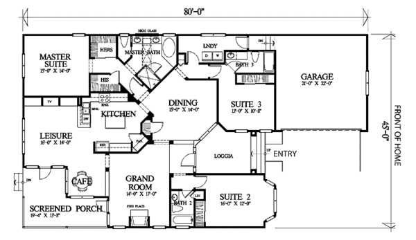 Dream House Plan - European Floor Plan - Main Floor Plan #1007-26