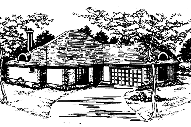 Home Plan - Country Exterior - Front Elevation Plan #30-288