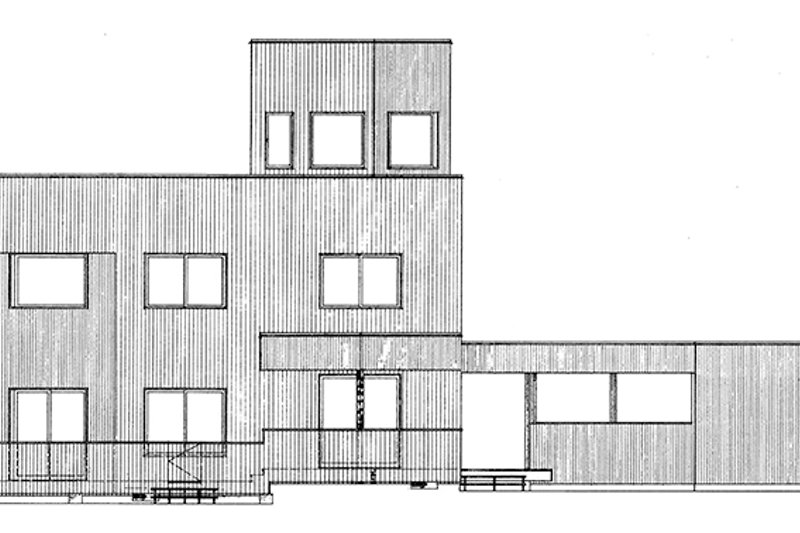 Dream House Plan - Exterior - Rear Elevation for Contemporary House Plan #320-1018 - 3 bed, 2 bath