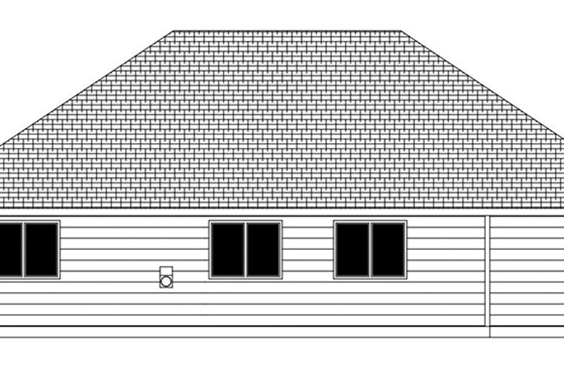Dream House Plan - Exterior - Rear Elevation for Craftsman House Plan #943-48 - 3 bed, 2 bath