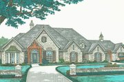 European Style House Plan - 4 Beds 3.5 Baths 3423 Sq/Ft Plan #310-331 