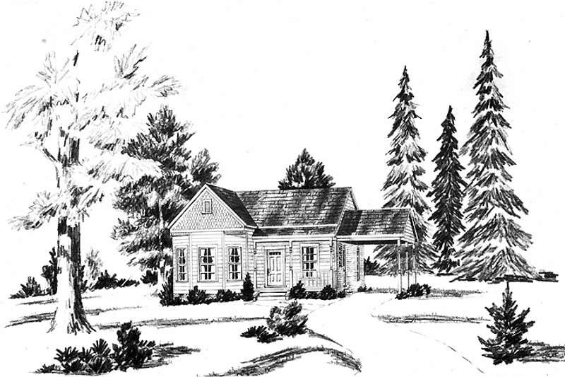 House Blueprint - Country Exterior - Front Elevation Plan #36-583