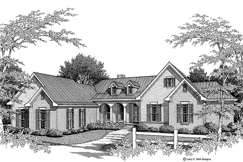 Home Plan - Exterior - Front Elevation 3 for Country House Plan #952-212 - 3 bed, 2.5 bath