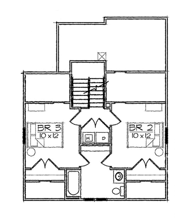 Home Plan - Craftsman Floor Plan - Upper Floor Plan #936-14