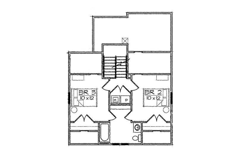 Home Plan - Floor Plan - Upper Floor for Craftsman House Plan #936-14 - 3 bed, 2.5 bath
