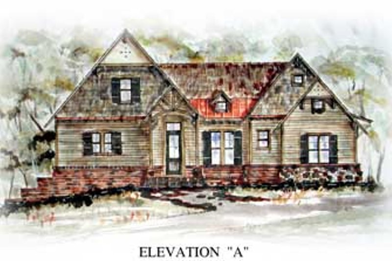 Home Plan - Cottage Exterior - Front Elevation Plan #54-137