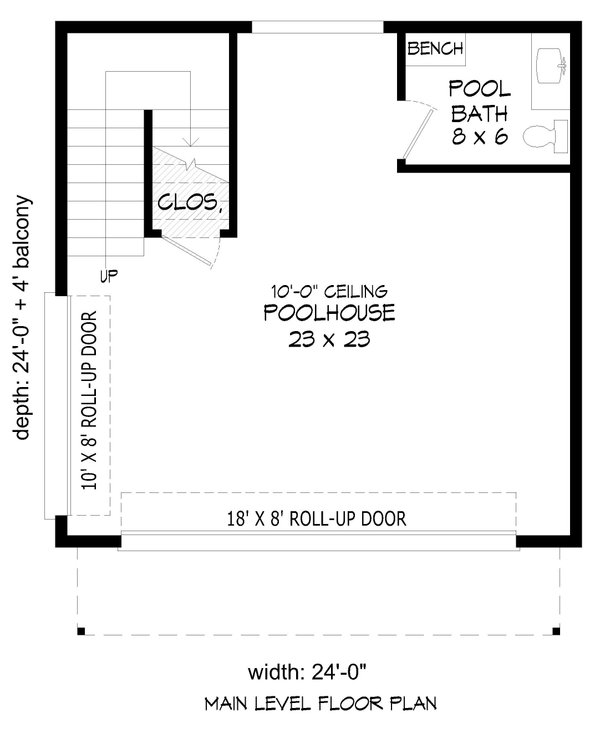 House Blueprint - Contemporary Floor Plan - Main Floor Plan #932-1343