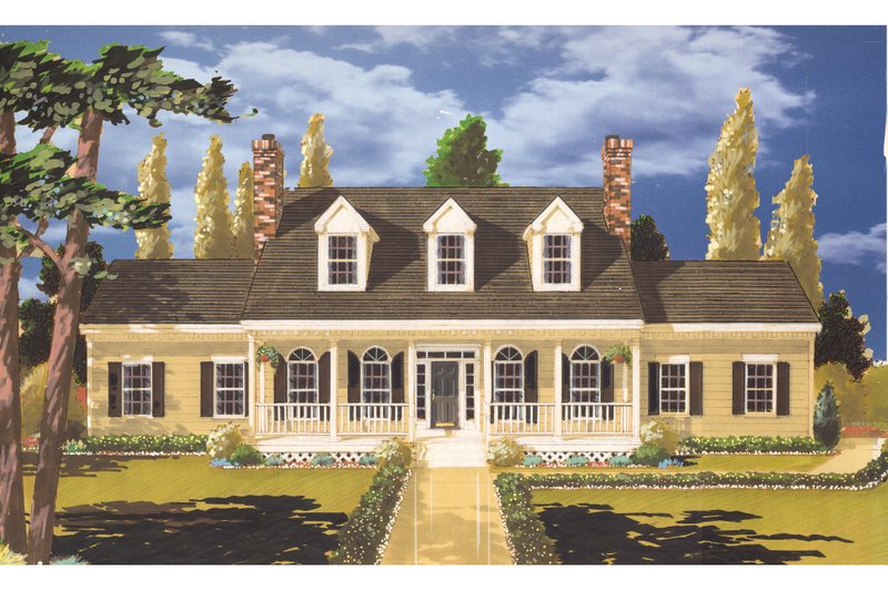 Dream House Plan - Southern Exterior - Front Elevation Plan #3-209