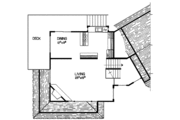 Contemporary Style House Plan - 3 Beds 2.5 Baths 1542 Sq/Ft Plan #60-762 