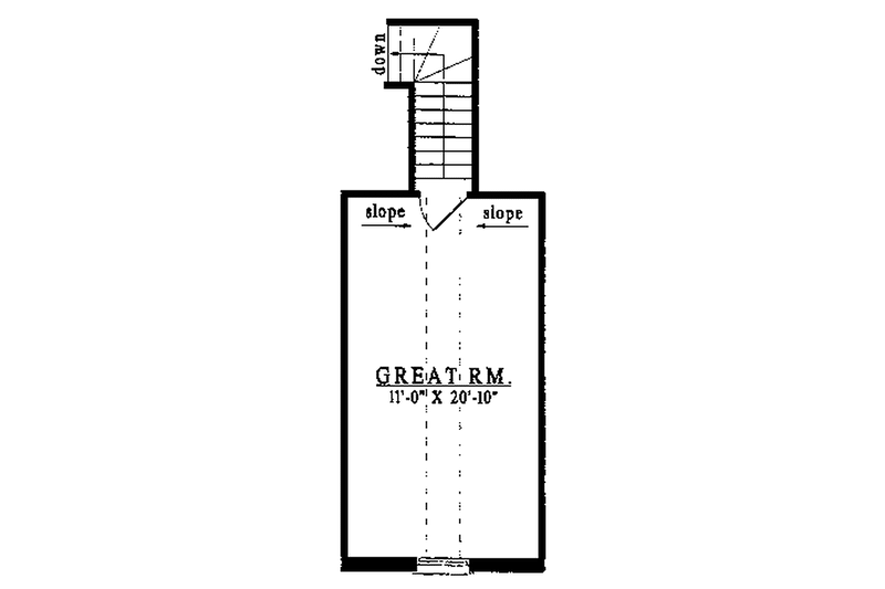House Plan Design - Floor Plan - Other Floor for Country House Plan #42-542 - 3 bed, 2 bath