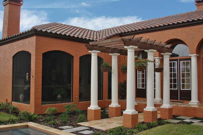 House Plan Design - Exterior - Other Elevation 1 for Mediterranean House Plan #1058-18 - 3 bed, 4 bath
