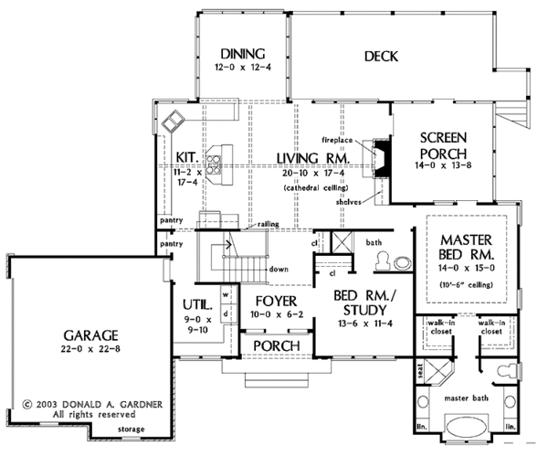 House Plan Design - Craftsman Floor Plan - Main Floor Plan #929-702