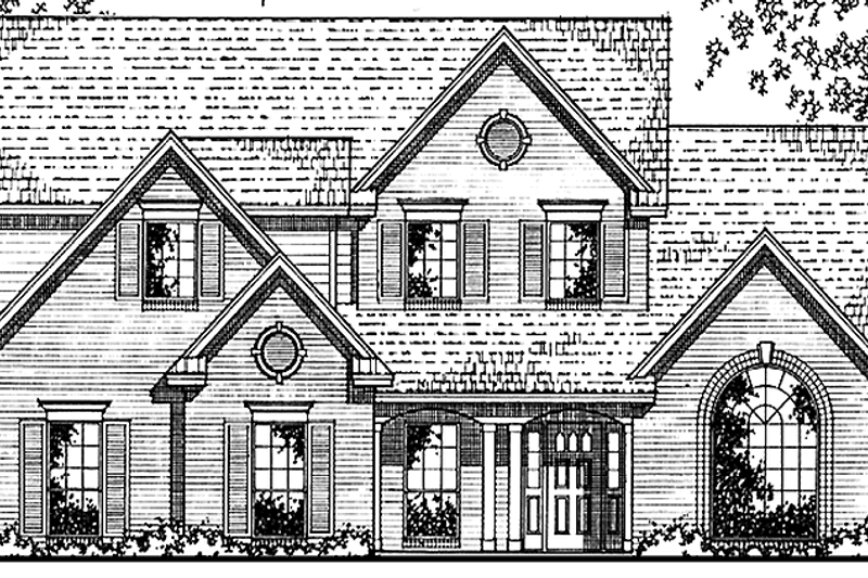 Home Plan - Country Exterior - Front Elevation Plan #42-622