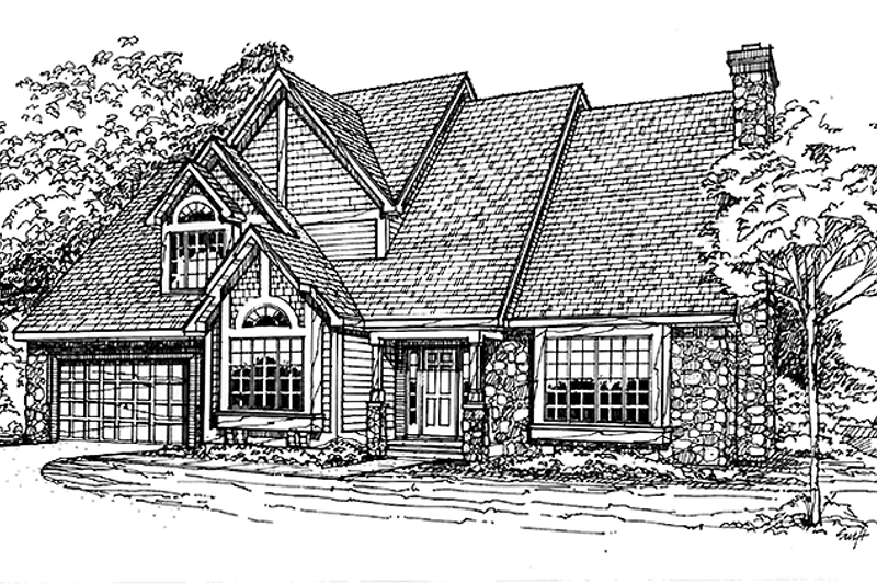 Dream House Plan - European Exterior - Front Elevation Plan #320-1125
